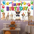 180x110cm Animal Birthday Theme Backdrop Cloth Party Decoration(2023SRB96)