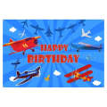 180x120cm Airplane Theme Birthday Background Cloth Children Birthday Party Decoration Photography...