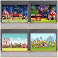 150 x 100cm Circus Amusement Park Ferris Wheel Photography Background Cloth(MDT03782)