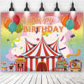 150x100cm Children Birthday Background Cloth Carnival Gay Party Birthday Theme Background Banner ...