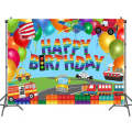 150x100cm Train Fire Truck Party Background Cloth