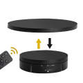 2 In 1 Charging Turntable Rotary Jewelry Live Shooting Display Stand, Color: Black Remote Control