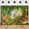150 X 210cm Fantasy Forest Photography Background Cloth Cartoon Kids Party Decoration Backdrop(4197)