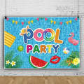 80x120cm Summer Pool Party Decoration Backdrop Swimming Ring Photography Background Cloth(11311789)