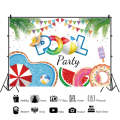 80x120cm Summer Pool Party Decoration Backdrop Swimming Ring Photography Background Cloth(11418491)