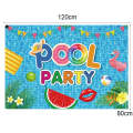 80x120cm Summer Pool Party Decoration Backdrop Swimming Ring Photography Background Cloth(11418491)