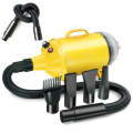 2100W Dog Dryer Stepless Speed Pet Hair Blaster With Vacuum Cleaner 220V EU Plug(Pure Yellow)