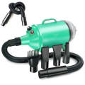 2100W Dog Dryer Stepless Speed Pet Hair Blaster With Vacuum Cleaner 220V EU Plug(Pure Green)