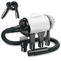 2100W Dog Dryer Stepless Speed Pet Hair Blaster With Vacuum Cleaner 220V EU Plug(Black White)