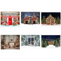 2.1 X 1.5m Holiday Party Photography Backdrop Christmas Decoration Hanging Cloth, Style: SD-780