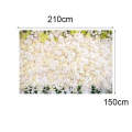 2.1 X 1.5m Festive Photography Backdrop 3D Wedding Flower Wall Hanging Cloth, Style: C-1889