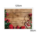 1.25x0.8m Wood Grain Flower Branch Props 3D Simulation Photography Background Cloth, Style: C-4034