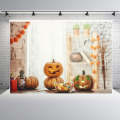 1.25x0.8m Holiday Party Photography Background Halloween Decoration Hanging Cloth, Style: WS-187
