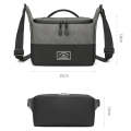 PU Leather Shoulder Crossbody Photography Bag SLR Camera Bag Lens Storage Bag(Gray)