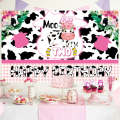 150x90cm Cartoon Cow Theme Birthday Party Decoration Background Cloth Photography Banner(2023SRB131)