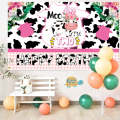 180x90cm Cartoon Cow Theme Birthday Party Decoration Background Cloth Photography Banner(2023SRB131)
