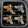 Pearl-encrusted Little Bee Car Air Conditioner Air Outlet Decoration Aromatherapy Clip, Color: 1