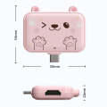 3 In 1 Type-C Docking Station USB Hub For iPad / Phone Docking Station, Port: 3H HDMI+PD+USB3.0 Pink