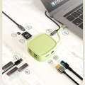 BS10H 10 In 1 Type-C Docking Station Multifunction USB Hub 100Gb Ethernet Port(Green)