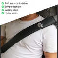 30cm Carbon Fiber Car Leather Seat Belt Cover Shoulder Pads For Trucks