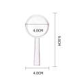 40mm 10pcs 3X Magnifying Glass Plastic Transparent Integrated Handheld HD Children Toy Magnifier