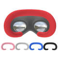 For Apple Vision Pro Silicone Eye Mask Sweatproof Dustproof Replaceable Silicone Case(Black)