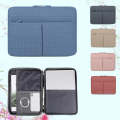 10/11 Inch Houndstooth Pattern Oxford Cloth Laptop Bag Waterproof Tablet Storage Bag(Dark Gray)