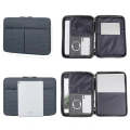 13/13.3 Inch Houndstooth Pattern Oxford Cloth Laptop Bag Waterproof Tablet Storage Bag(Dark Gray)