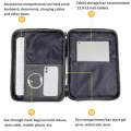 13/13.3 Inch Houndstooth Pattern Oxford Cloth Laptop Bag Waterproof Tablet Storage Bag(Dark Gray)
