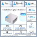 T8Plus Alder Lake-N100 4K Dual Band WIFI Bluetooth Office Game Portable Mini PC, Spec: 16G 1TB EU...