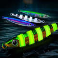 PROBEROS LF121 Fast Sinking Laser Boat Fishing Sea Fishing Lure Iron Plate Bait, Weight: 40g(Colo...