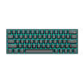 T-WOLF T60 63 Keys Office Computer Gaming Wired Mechanical Keyboard, Color: Black
