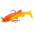 PROBEROS DW6087 T-Tail Lead Fish Soft Lure Sea Bass Boat Fishing Bionic Fake Bait, Specification:...
