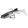 PROBEROS DW6087 T-Tail Lead Fish Soft Lure Sea Bass Boat Fishing Bionic Fake Bait, Specification:...