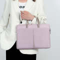 14 -14.6 Inch Oxford Cloth Laptop Bag Mens Womens Briefcase with PU Handle(Dark Black)