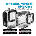 For Insta360 Ace Pro aMagisn Horizontal and Vertical Shooting Dive Shell 60m Waterproof Shell Acc...