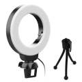 YRing48 4-Inch 48LEDs Laptop Camera Video Conference Live Beauty Ring Fill Light, Spec: Clip with...