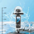 For DJI Osmo Pocket 3 BRDRC 40m Depth Waterproof Case Diving Housing Cover(Transparent Handle)