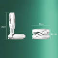 Rotatable LED Night Light Desktop Folding Fan Portable Silent Wall Fan, Size: Plug-in Model(White)