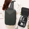 For DJI Mini 4 Pro Drone BKANO Hard Shell Chest Bag Shoulder Bag(Silver)