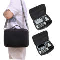 For DJI MINI 4 PRO Suitcase Backpack Messenger Bag Organizer(Pu Diamond Pattern)