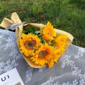 Simulated Flower Arrangement Table Ornament Picnic Photo Props, Style: 5pcs Sunflower Cater Paper