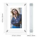 7 Inch Acrylic HD Digital Photo Frame Desktop Smart Motion Video Player Ornament(US Plug)