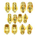 4pcs /Set SMA To MMCX Coaxial Adapter Kit Brass Coaxial Connector RF Antenna Adapter