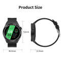 GT3Pro 1.28-Inch Health Monitoring Bluetooth Call Smart Watch With NFC, Color: Silver Three-bead ...