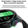 GT3Pro 1.28-Inch Health Monitoring Bluetooth Call Smart Watch With NFC, Color: Black Leather
