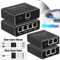 1 To 3 Gigabit Network Splitter Network Sharer RJ45 Network Cable Splitter