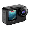 VIRAN V9 4K Dual Color Screen Diving Anti-Shake Action Camera Outdoor Cycling Travel Recorder(Round)