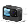 VIRAN V9 4K Dual Color Screen Diving Anti-Shake Action Camera Outdoor Cycling Travel Recorder(Round)