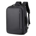 Expandable Business Waterproof Laptop Backpack With USB Port(Black)